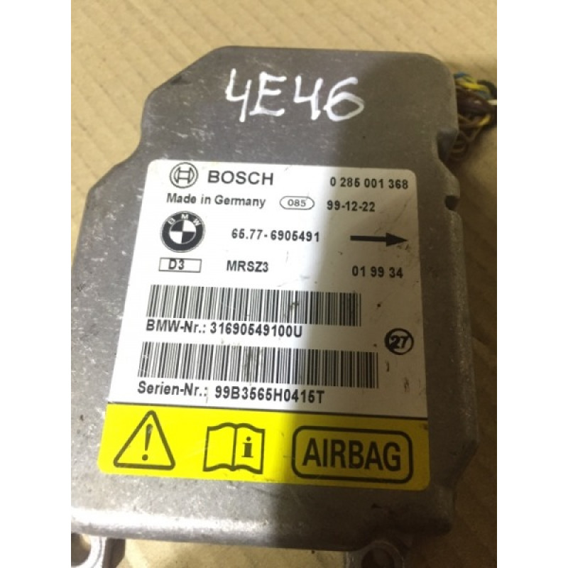 Блок управления airbag (airbag/безопасность) BMW 3-series E46 1999 M47D20 65776905491