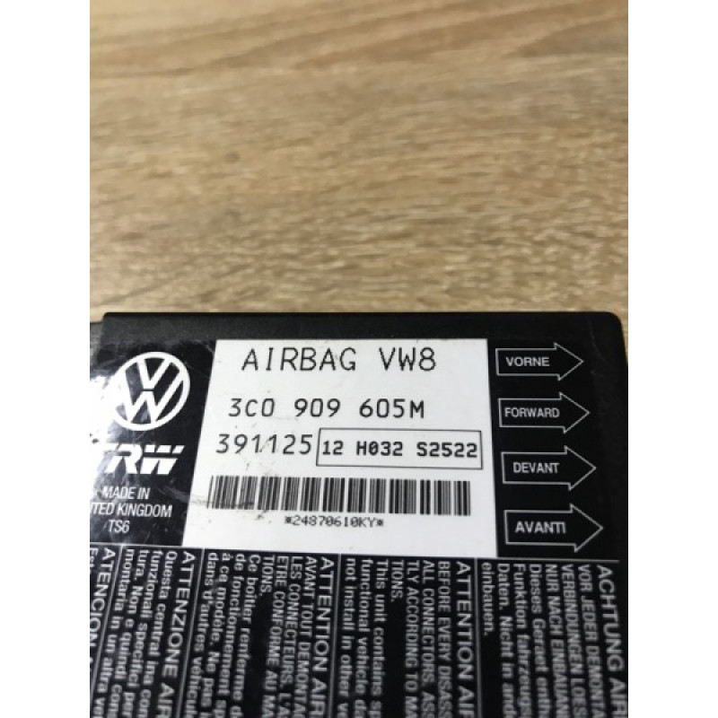 Блок управления airbag (airbag/безопасность) Volkswagen Passat B6 2008 2.0 BKP 3C0909605M
