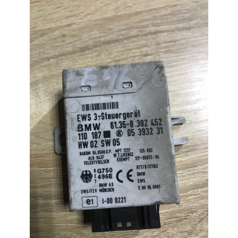 Блок управления иммобилайзером (электрика / блок управления) BMW 3-series E46 61358382452
