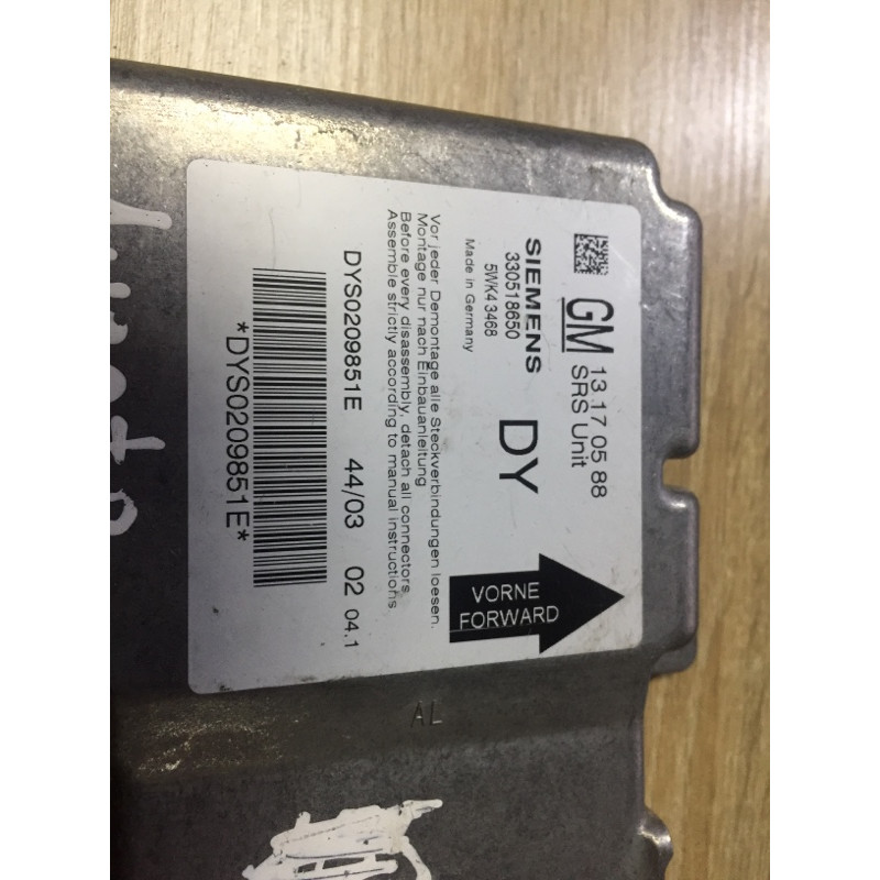 Блок управления airbag (airbag/безопасность) Opel Vectra C 2004 2.2 SE 13170588