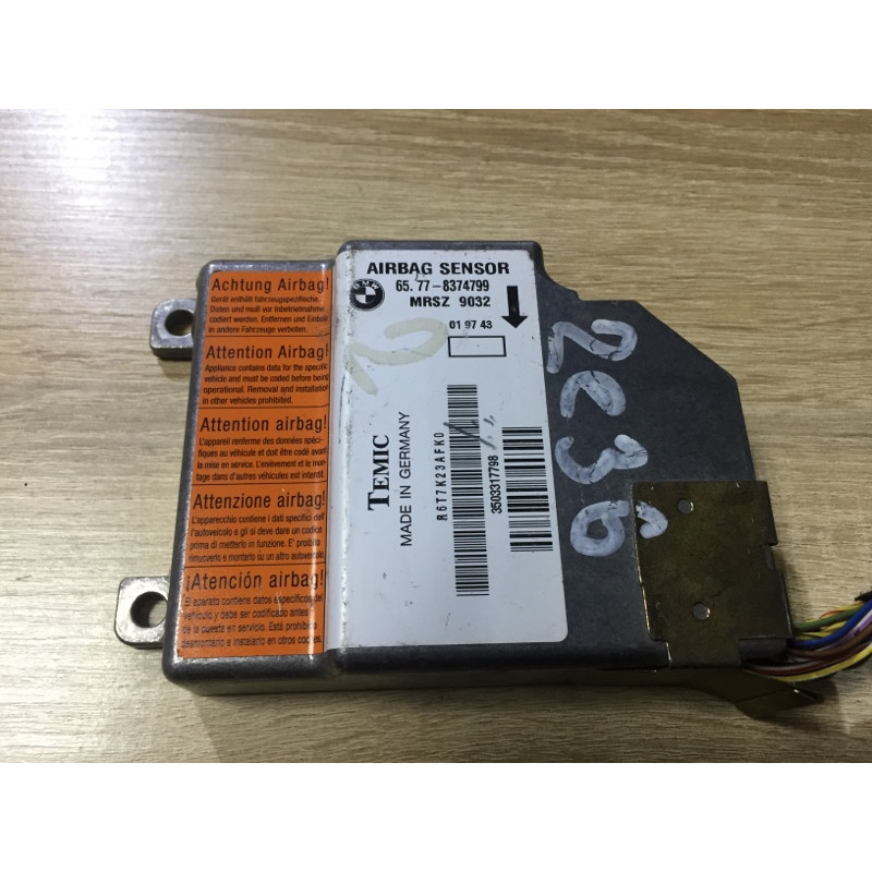 Блок управления airbag (airbag/безопасность) BMW 3-series E36 1998 M51d25 65778374799