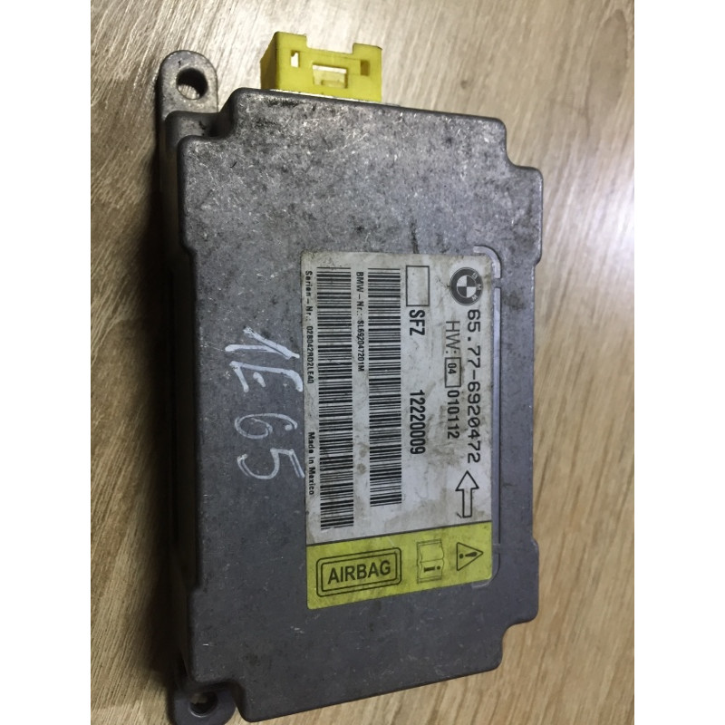 Блок управления airbag (airbag/безопасность) BMW 7-series E65 N62B44 65776920472