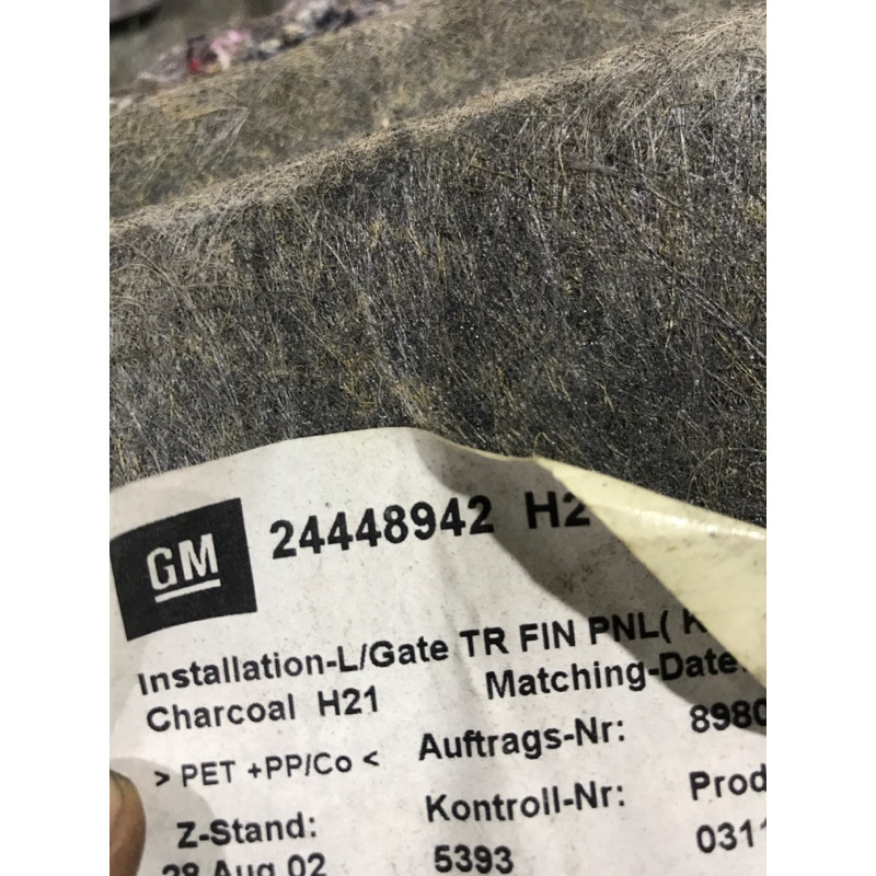 Обшивка кришки багажника (салон) Opel Vectra C 2004 2.2 SE 24448942