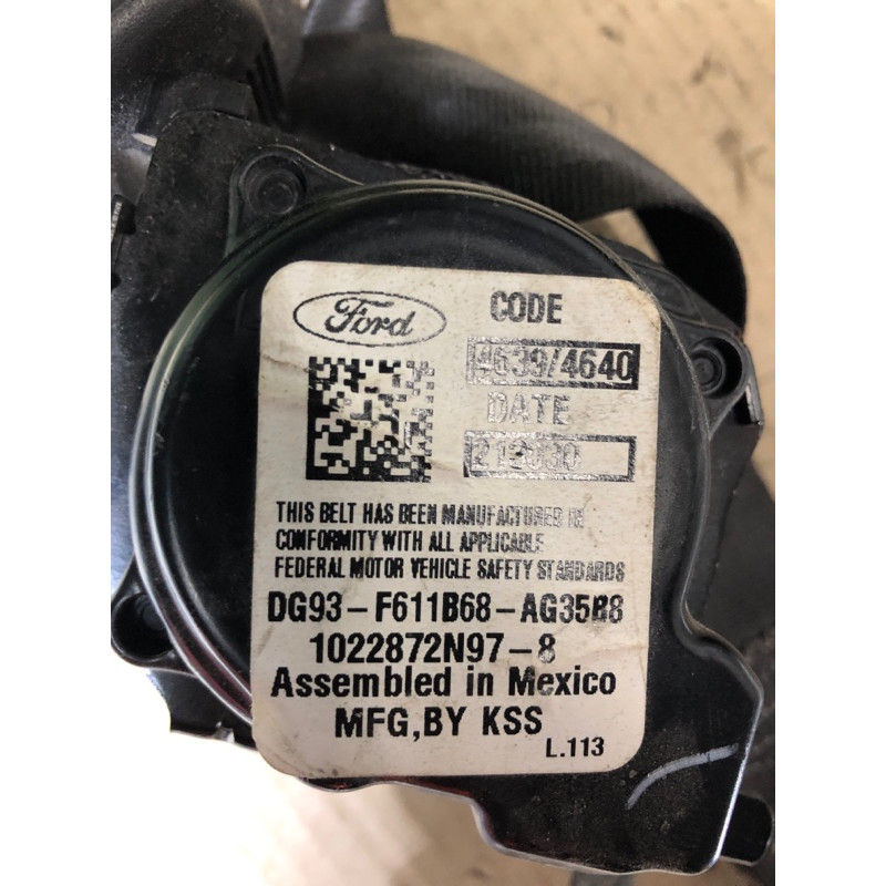 Ремень безопасности (airbag/безопасность) FORD Fusion MK5 2013 2.0 DG93F611B68AG35B8
