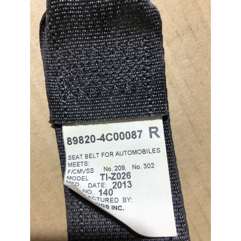 Ремень безопасности (airbag/безопасность) KIA Optima TF 2013 2.4 898204c00087