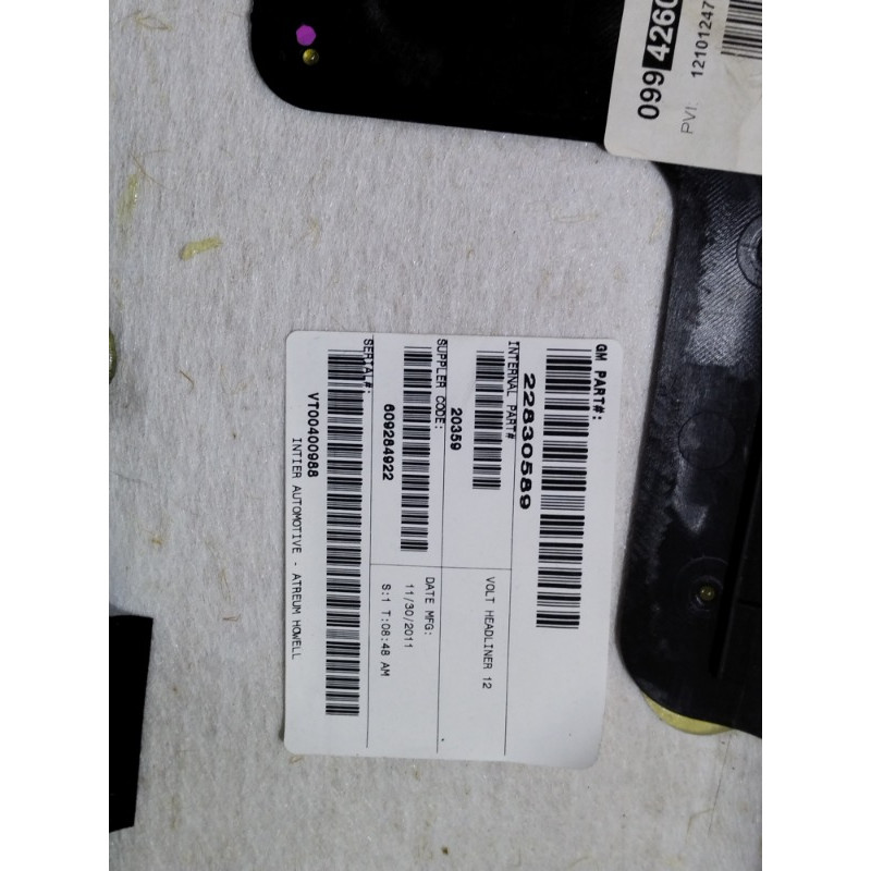 Обшивка потолка (салон) CHEVROLET Volt 1 2012 1.4 23102427