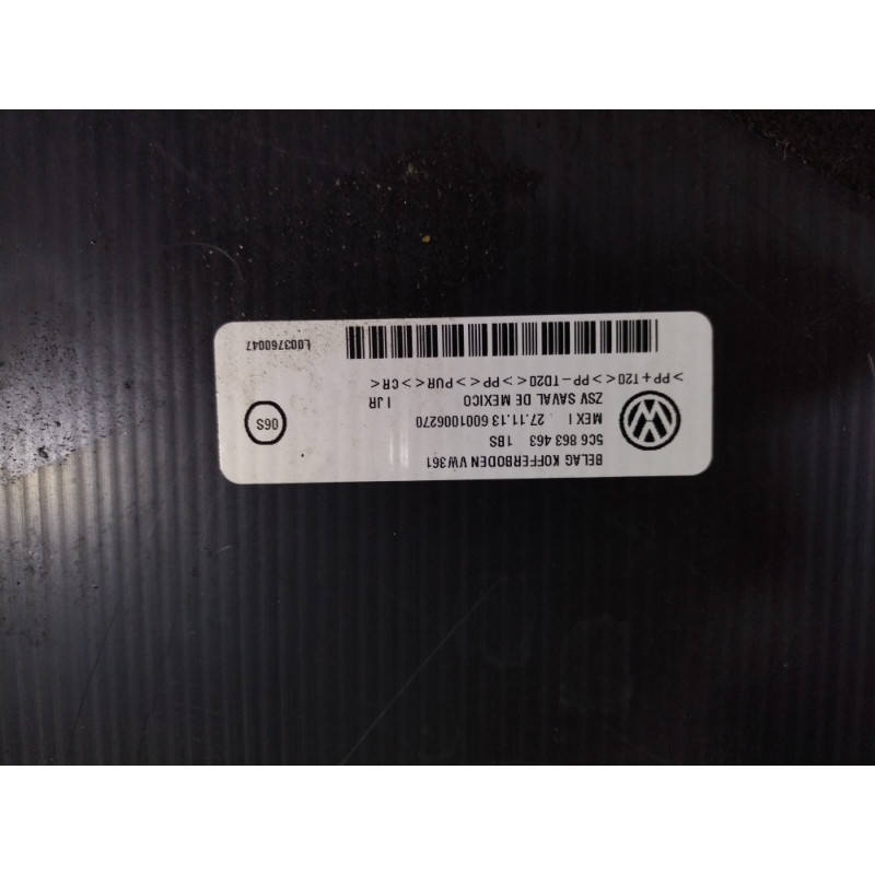 Коврик багажника (салон) Volkswagen Jetta MK6 2011 2.0 5c6863463