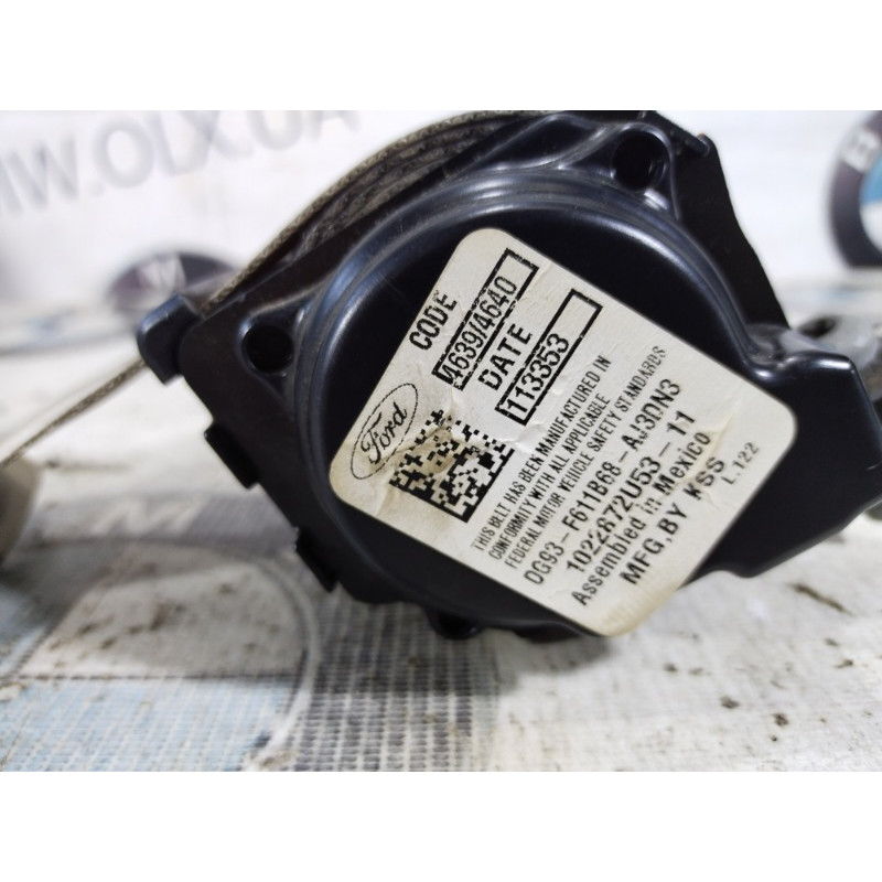 Ремень безопасности (airbag/безопасность) FORD Fusion MK5 2014 2.5 dg93f611b68