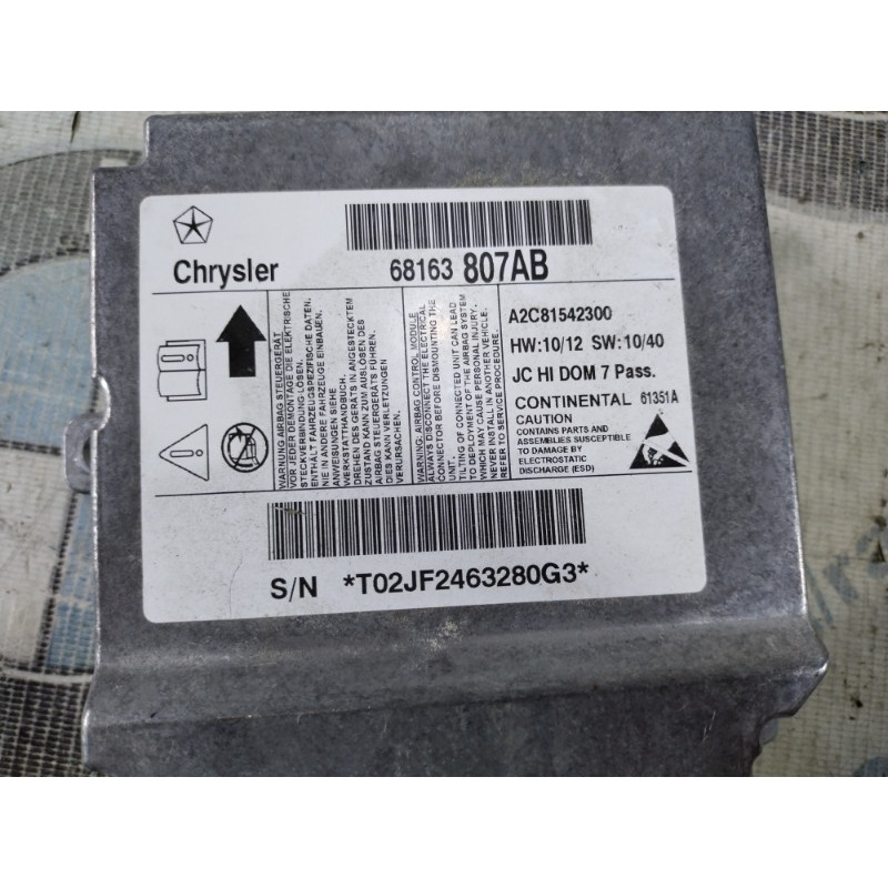Блок управления airbag (airbag/безопасность) Dodge Journey SXT 2014 3.6 68163807ab