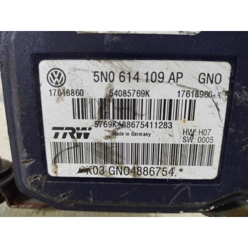 Блок abs (тормозная система) Volkswagen Tiguan 5N 2.0 5n0614109ap