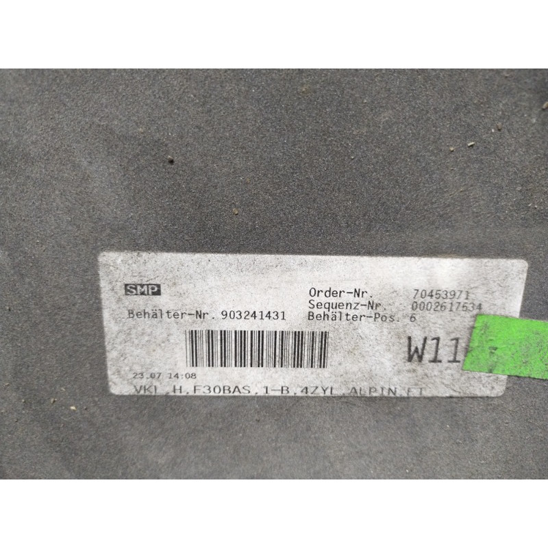 Бампер (зовнішні елементи кузова) BMW 3-series F30 2013 N20B20 51127312724