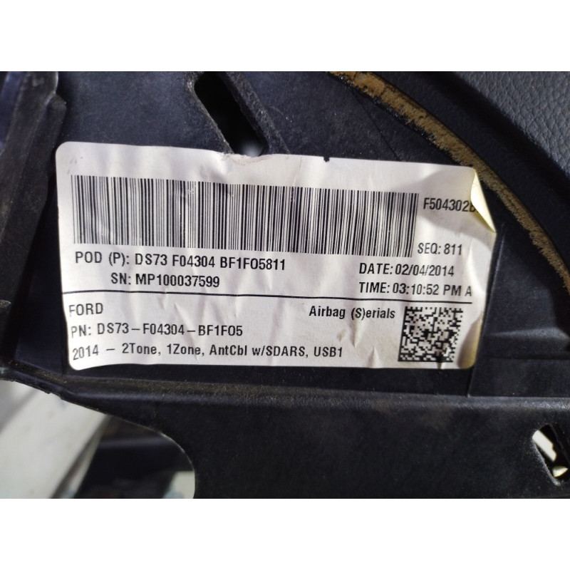 Торпедо (салон) FORD Fusion MK5 2014 2.5 DS7Z-5404320-AB