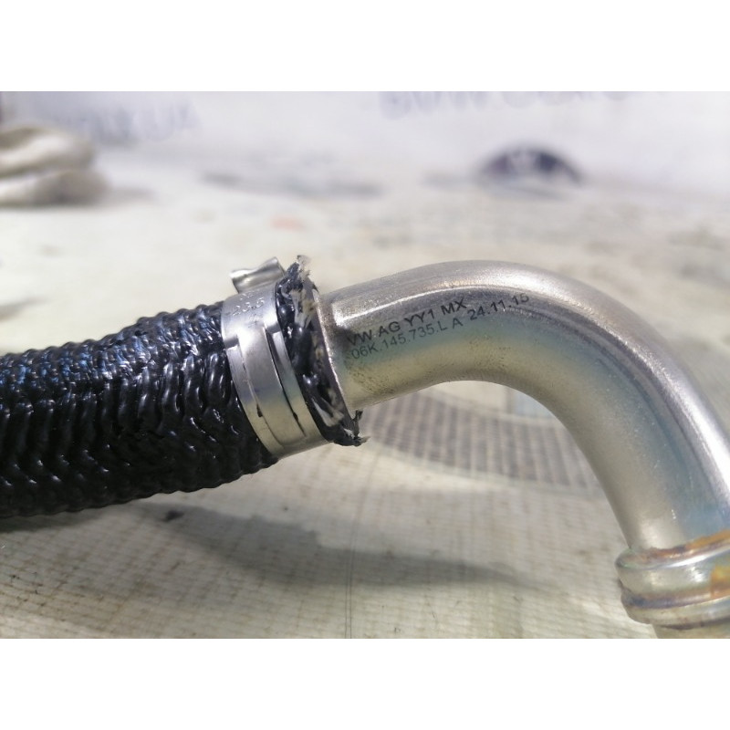 Обратный маслопровод турбины (впускная система) Volkswagen Passat B8 2016 1.8 06k145735l