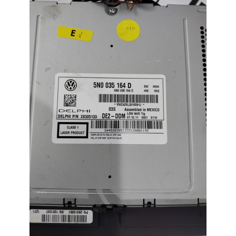 Магнитофон (электрика) Volkswagen Tiguan 5N 2.0 5n0035164d