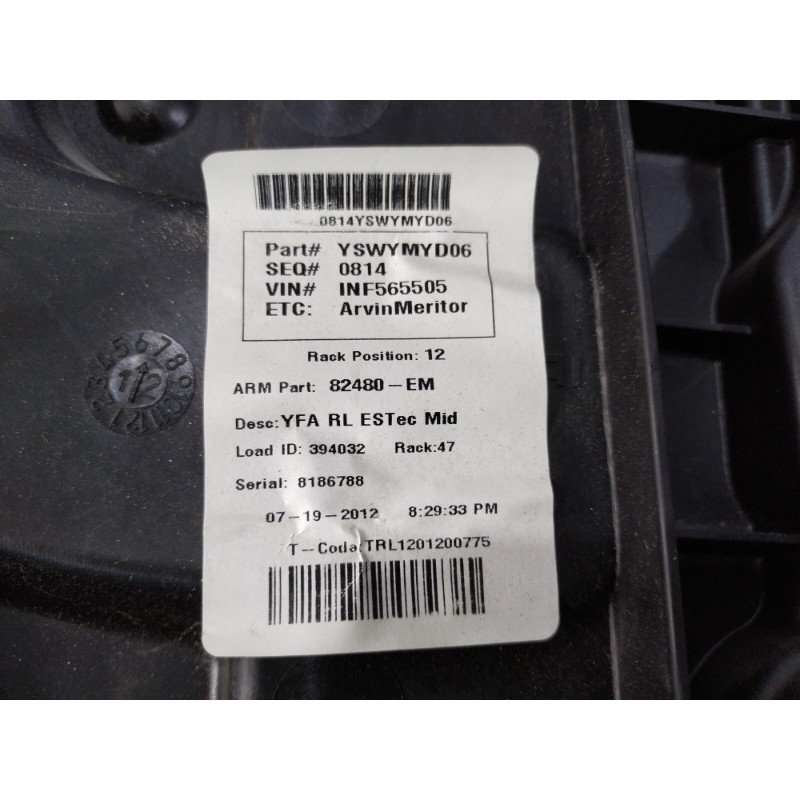 Механізм склопідйомника з мотором (кузов і елементи) Hyundai Sonata YF 2013 2.4 834713Q000