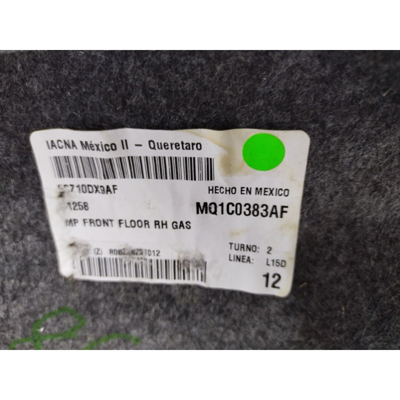 Ковролин (салон) Jeep Compass MP 2018 2.4 5sz10dx9af