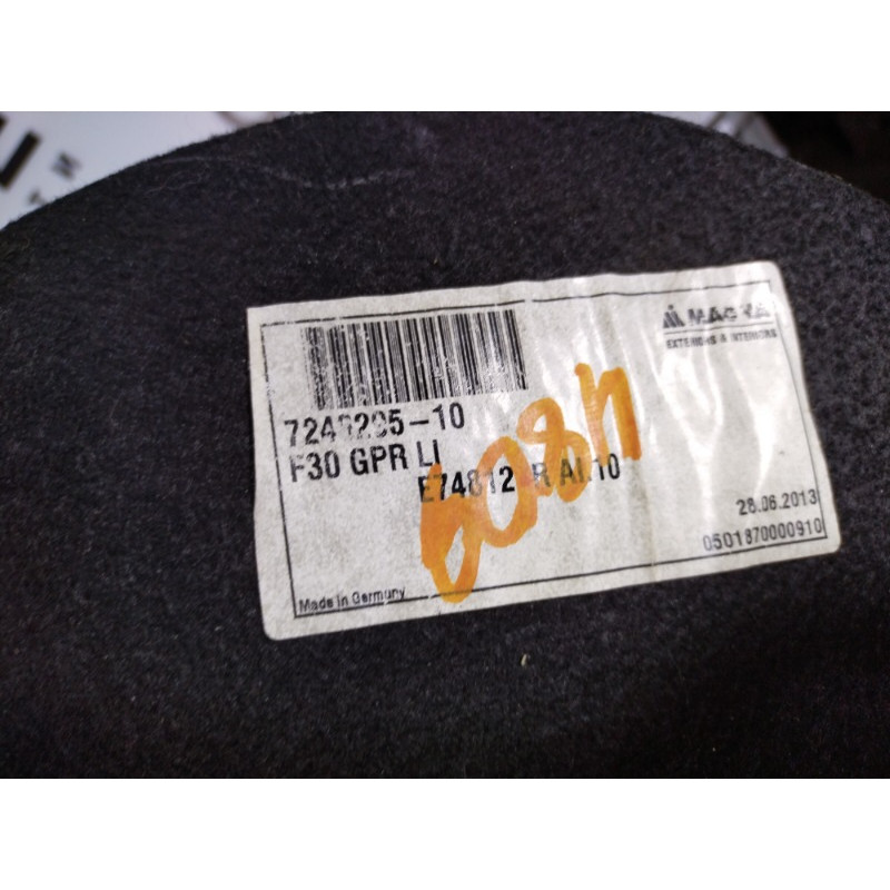 Обшивка багажника (салон) BMW 3-series F30 2013 N20B20 51487246295