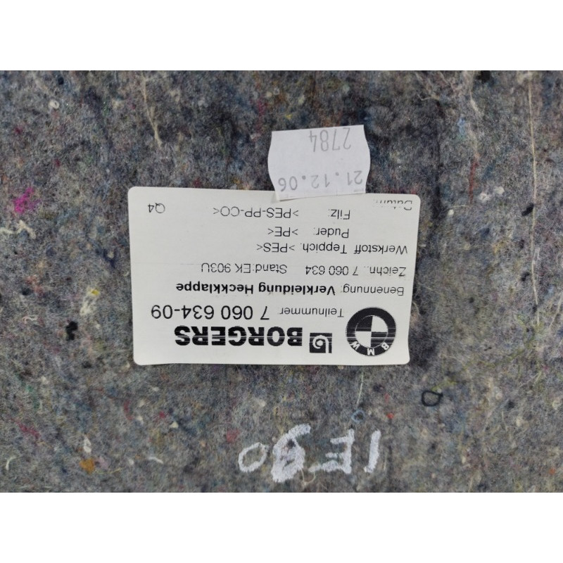 Обшивка крышки багажника (салон) BMW 3-series E90 2006 N46B20 51497060634