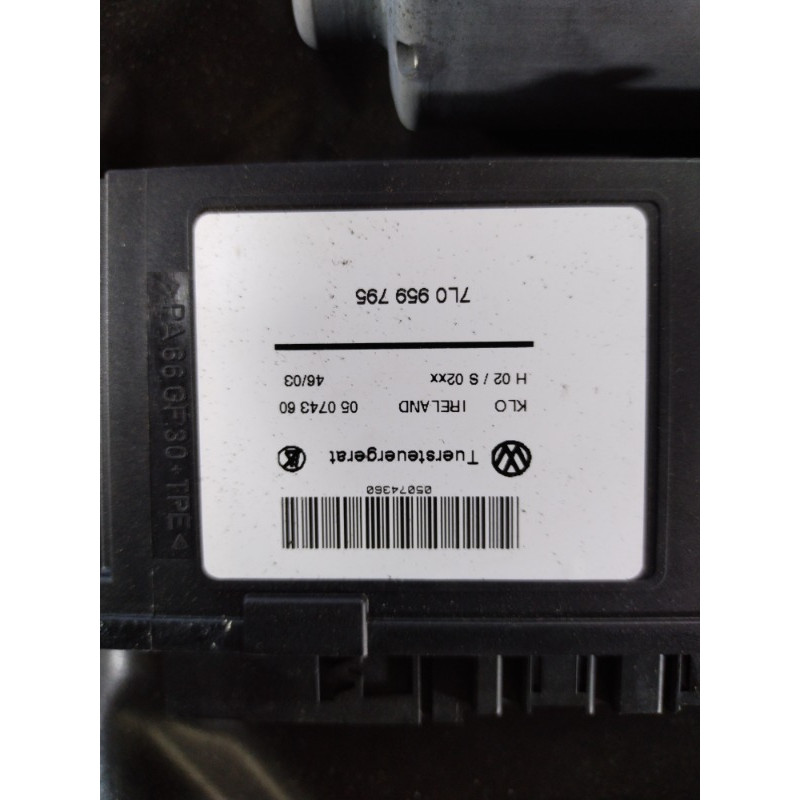 Механизм стеклоподъемника (кузов и элементы) Volkswagen Touareg 7L 2004 3.2 7L0839461D