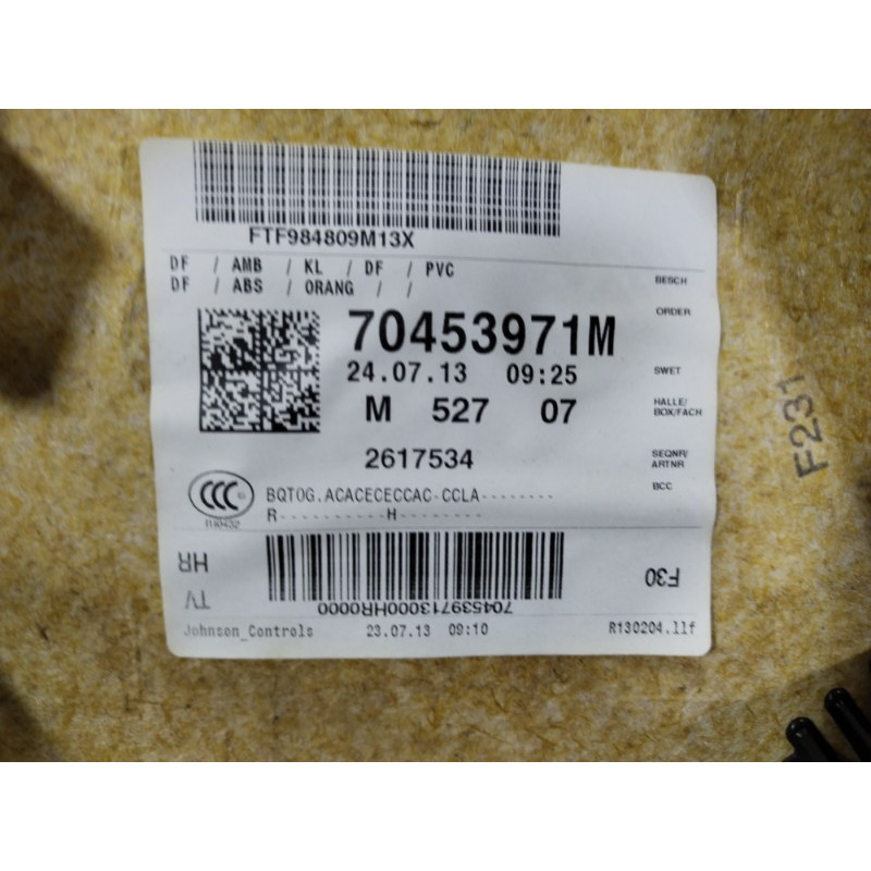 Дверна карта (салон) BMW 3-series F30 2013 N20B20 51427280960