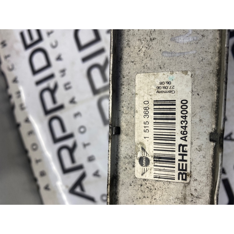 Интеркулер (система охлаждения) Mini Cooper R53 S R53 2006 1.6 17511515368