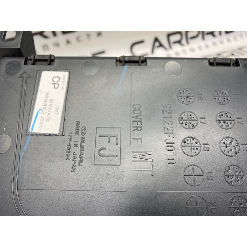 Центральная консоль (салон) Subaru Impreza WRX 2019 92122fj010