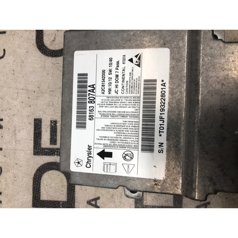Блок управления airbag (airbag/безопасность) Dodge Journey SXT 2013 3.6 68163807aa