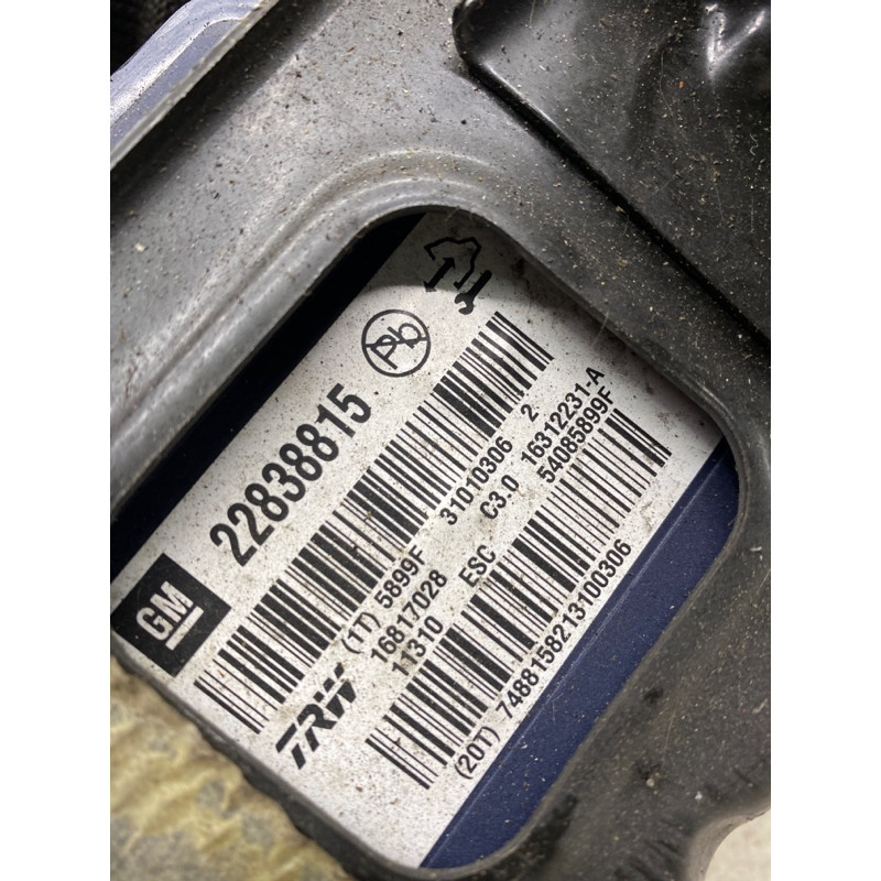 Блок abs (тормозная система) Opel Insignia A 22838815