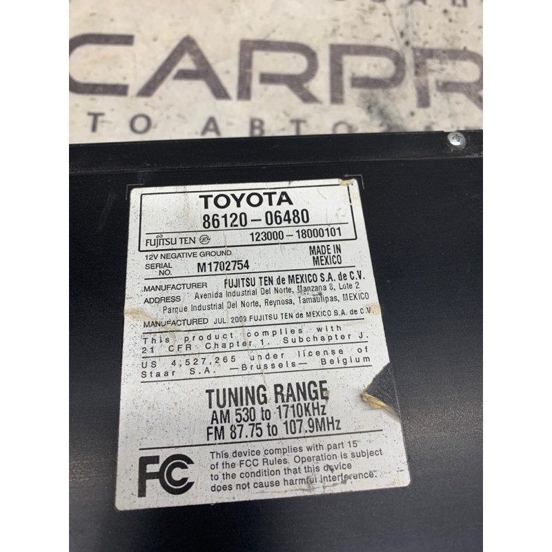 Магнитофон (электрика) Toyota Camry 40 8612006480