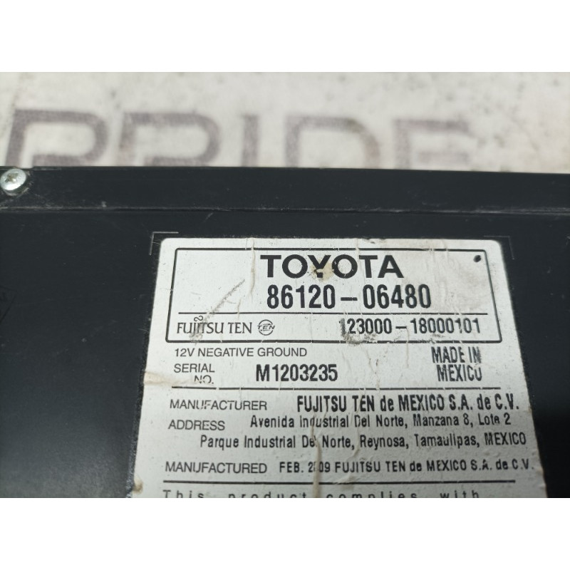 Магнітола (електрика) Toyota Camry XV40 8612006480