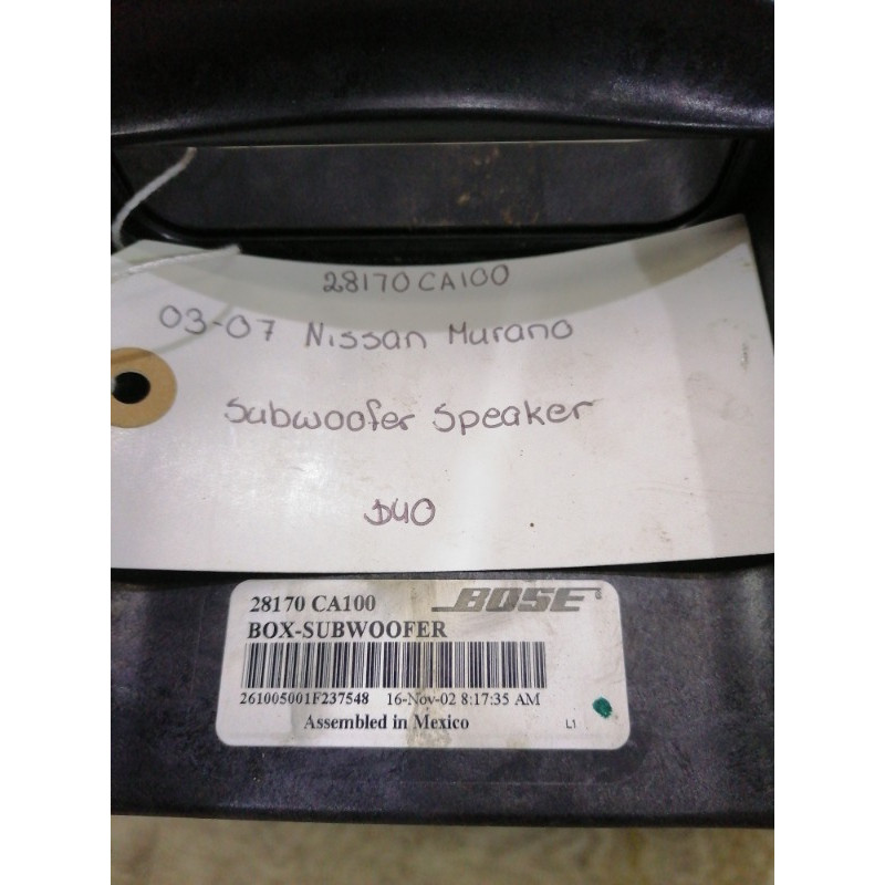 Сабвуфер (электрика) Nissan Murano Z50 28170ca100