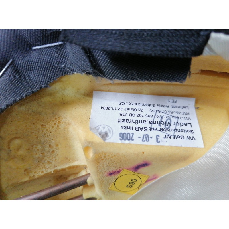 Airbag сидения (airbag/безопасность) VOLKSWAGEN Rabbit 1K 1k4885703