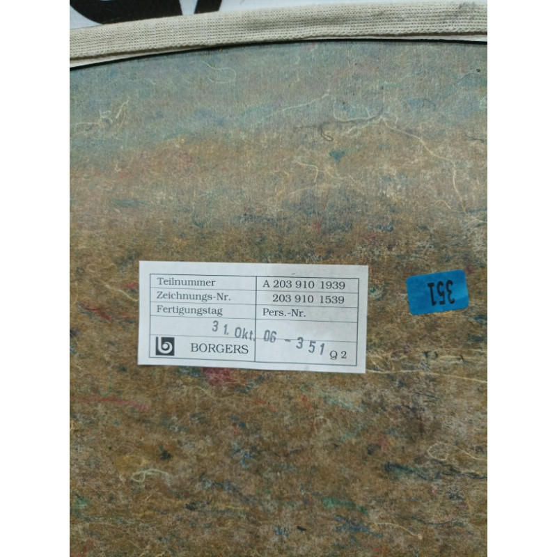 Накладка сидения (салон) Mercedes-Benz C-class W203 2007 3.0 a2039101939