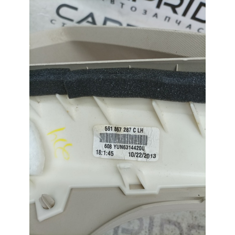 Обшивка Стойки (салон) Volkswagen Passat B7 2014 1.8 561867287c