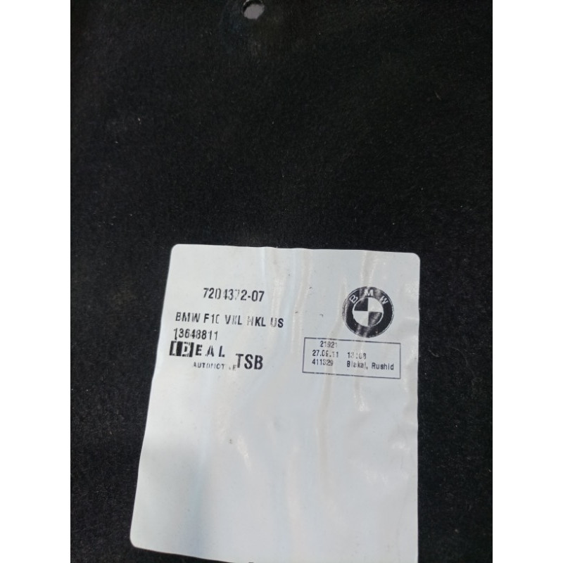Обшивка крышки багажника (салон) BMW 5-series F10 51497204372