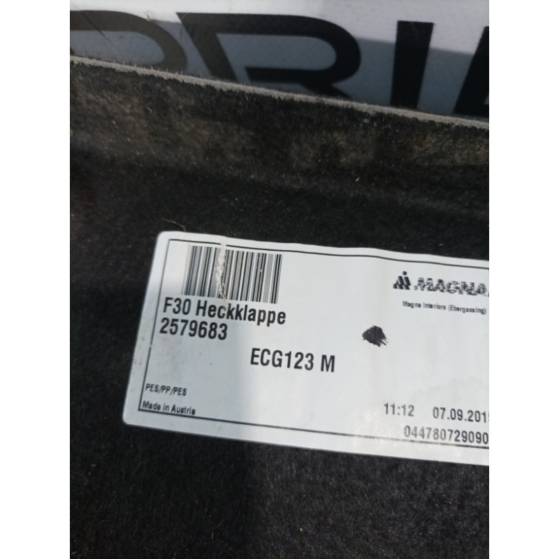 Обшивка кришки багажника (салон) BMW 3-series F30 2013 N26B20 51497255636