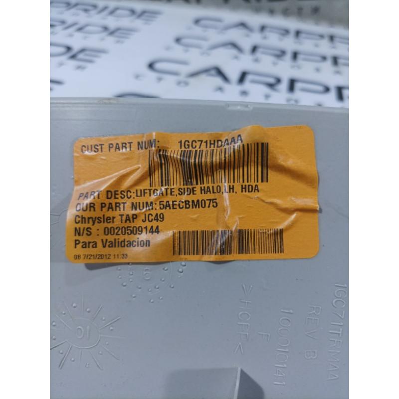 Обшивка крышки багажника (салон) Dodge Journey SXT 2013 3.6 1gc71trmaa