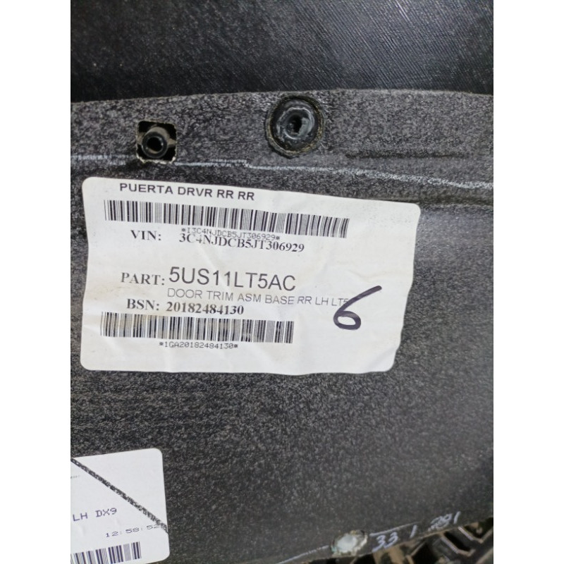 Дверная карта (салон) Jeep Compass MP 2018 2.4 5US11LA3AE