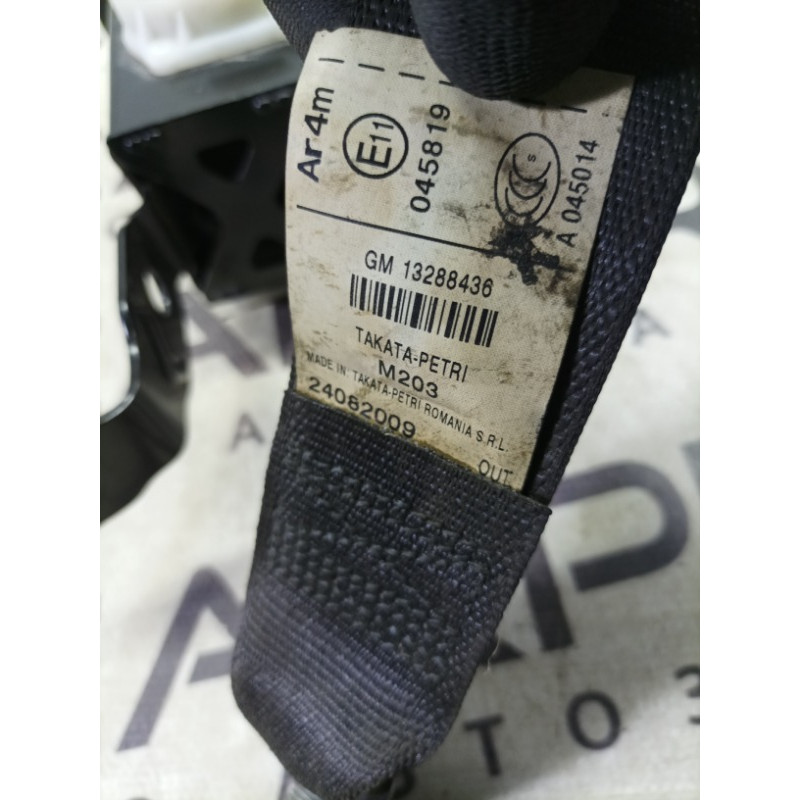 Ремінь безпеки (airbag/безопасность) Opel Insignia A 2009 2.0 DTH 13288436