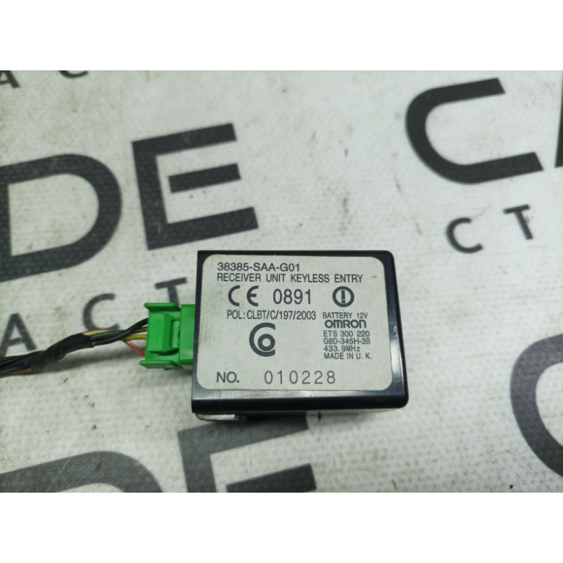 Блок безключевого доступу (электрика / блок управления) Honda CRV RD7 2003 2.2 38385saag01
