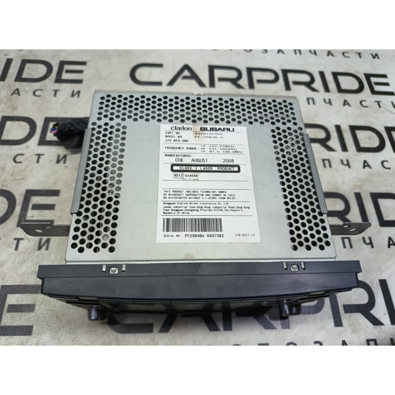 Магнитофон (электрика) Subaru Forester SH 2008 2.0 86201sc400
