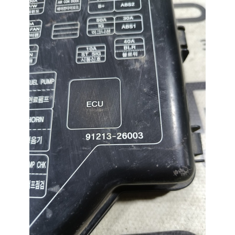 Крышка блока предохранителей (двигатель и элементы) Hyundai Santa Fe SM 2005 2.0 9121326003