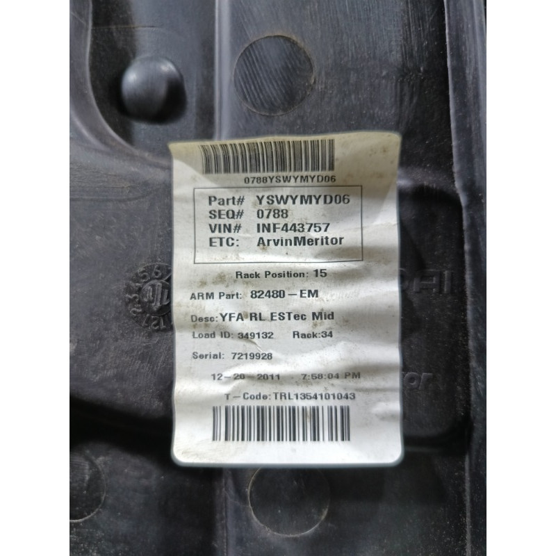 Механизм стеклоподъемника (кузов и элементы) Hyundai Sonata YF 834713Q000