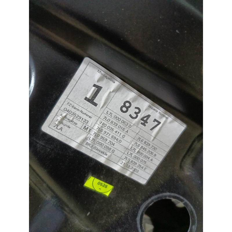 Механизм стеклоподъемника (кузов и элементы) Volkswagen Touareg 7L 2004 3.2 7L0839462D