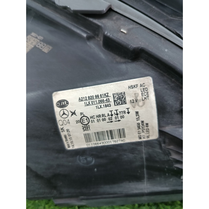 Фара (оптика) Mercedes-Benz E-class w212 2013 2.2 CDI A2128201939