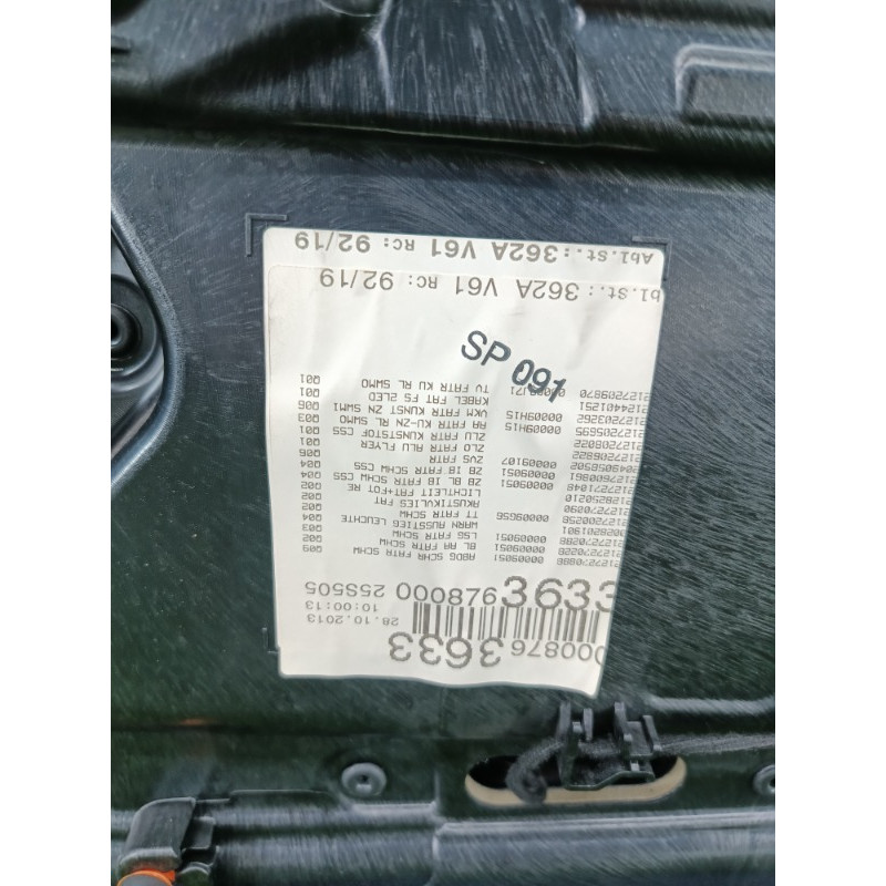 Дверная карта (салон) Mercedes-Benz E-class w212 2013 2.2 CDI A 212 720 98 70 9J71