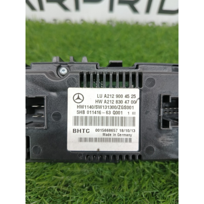 Панель управления климат-контролем (электрика / блок управления) Mercedes-Benz E-class w212 2013 2.2 CDI a2129004525