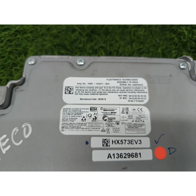 Блок управления навигацией (электрика / блок управления) Ford Ecosport B515 2018 1.0L h5bt14g371bec