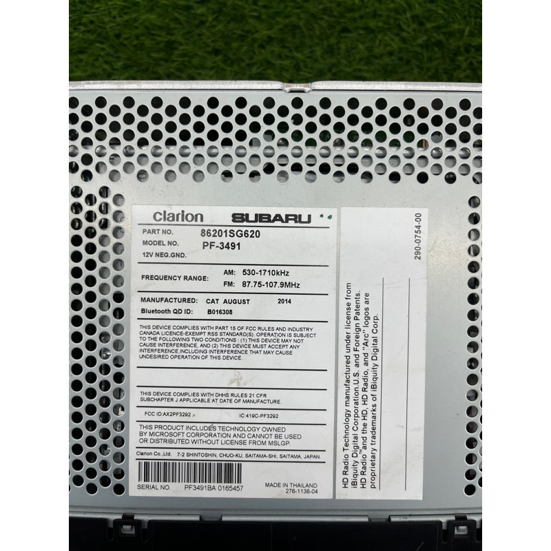 Магнитофон (электрика) Subaru Forester SJ 86201sg620