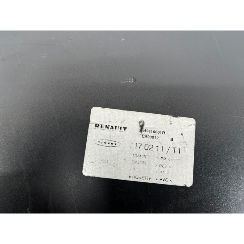 Пол Багажника (салон) Renault Megane 3 2011 1,5 dCi (K9K837) 849810001R